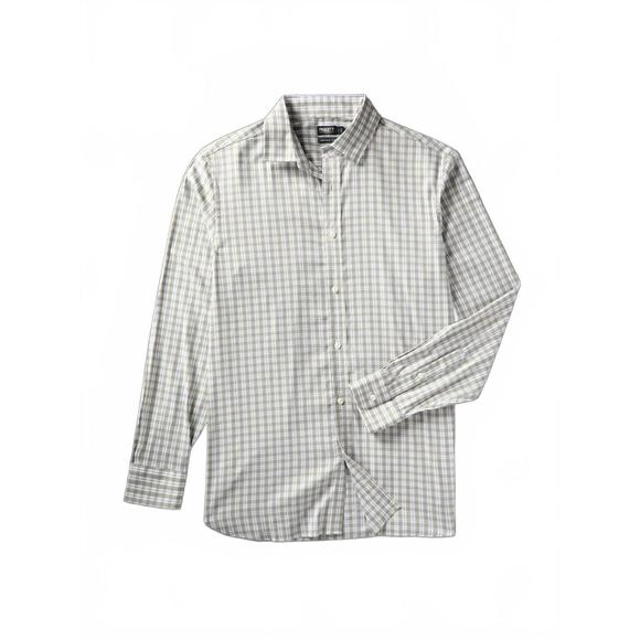 NEW FAHERTY men's movement button-up shirt in fern valley plaid